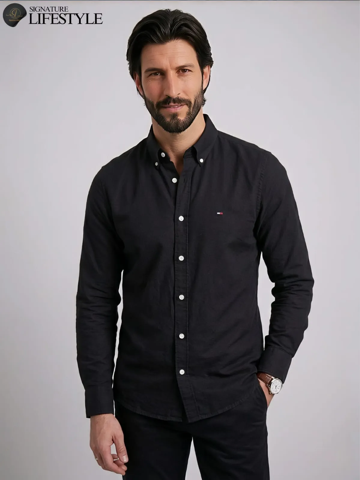 TH-Oxford-Cotton-Shirt-Black_optimized.webp